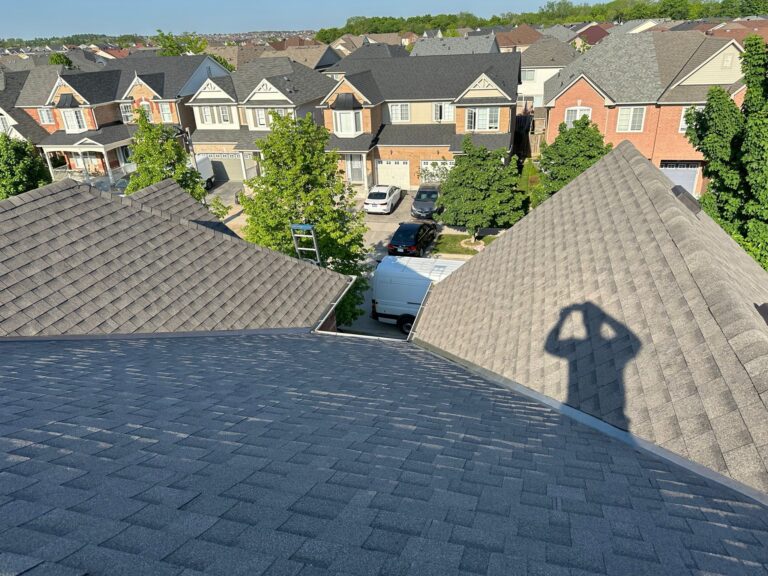 new asphalt shingle roof installation in Toronto residential neighborhood