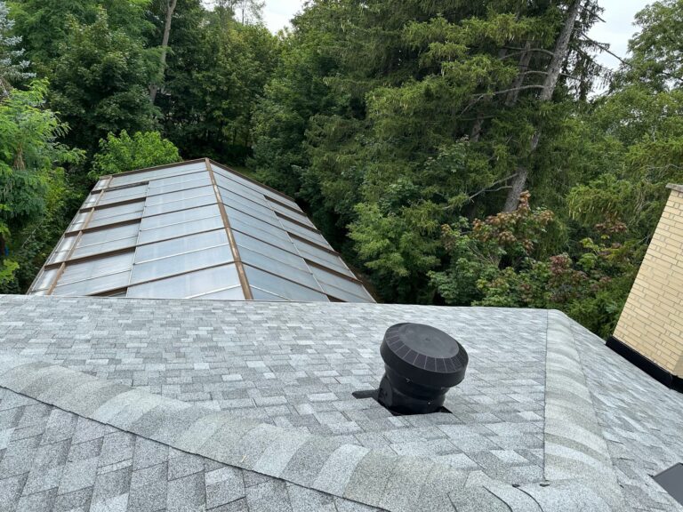 new shingle roof installation completed with proper ventilation in Toronto