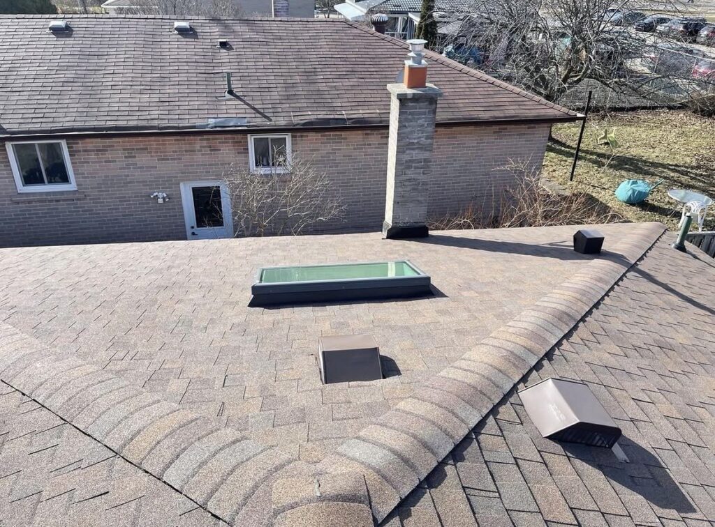 emergency roof repair in North York with skylight and vent repair