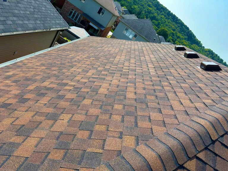 New asphalt shingle roof replacement in Toronto showing high-quality installation and modern residential roofing system