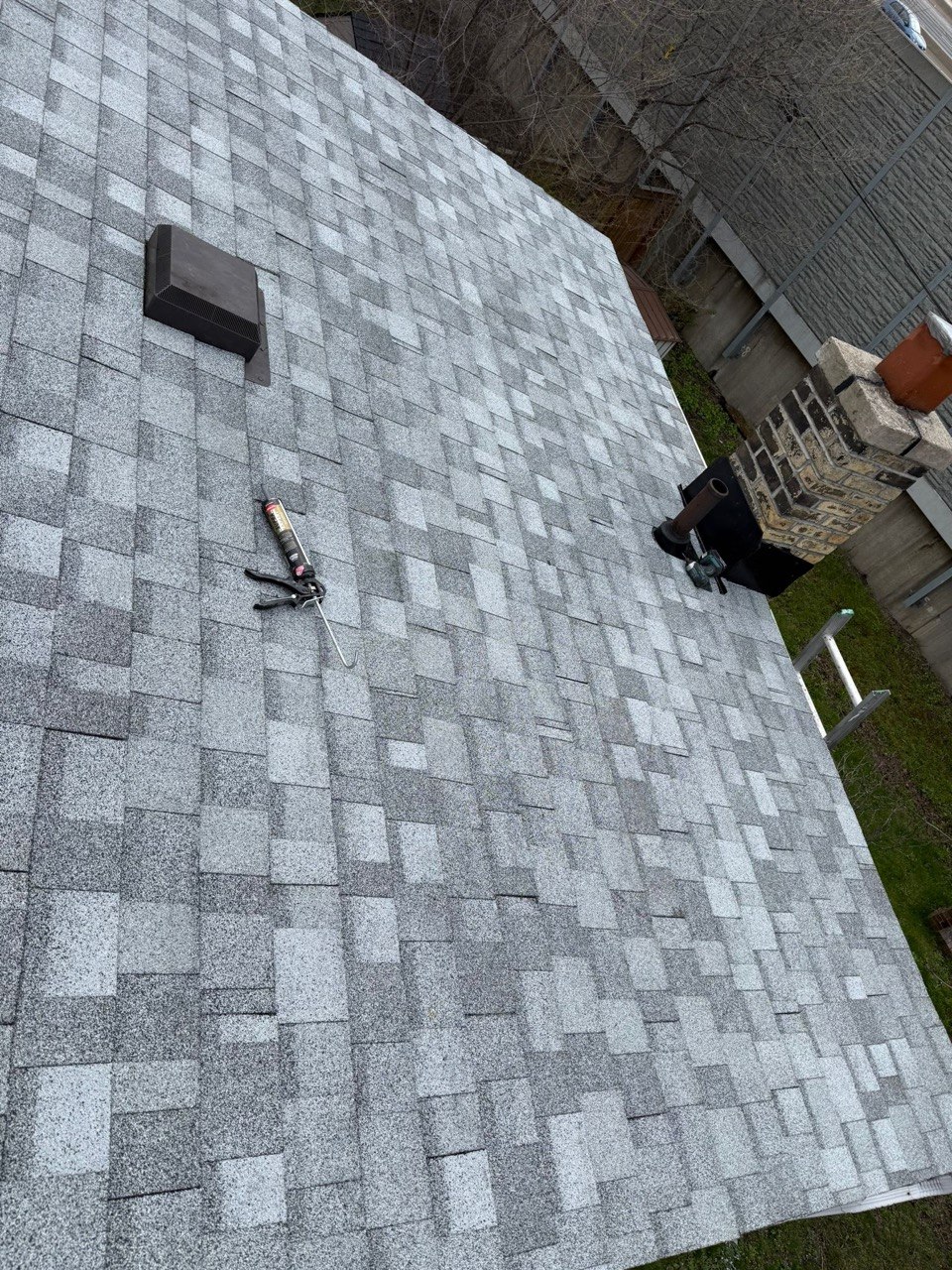 New asphalt shingle roof installed on a residential home in Thornhill